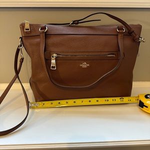 Coach pebbled leather Tyler tote
